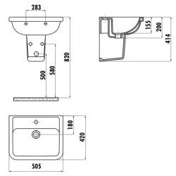 Creavit Key 40x50 Cm Lavabo Hemen Al