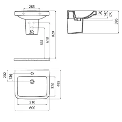 Creavit Lara 60 Cm Lavabo Hemen Al