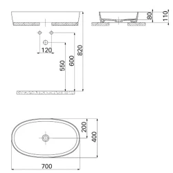 Creavit Loop 70 Cm Oval Çanak Lavabo Hemen Al