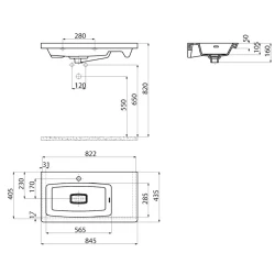 Creavit Memory 85 Cm Etajerli Lavabo Hemen Al