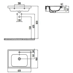 Creavit Obi 130 Cm Etajerli Lavabo - OB130-00CB00E-0000 Hemen Al
