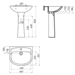 Creavit Pitta 60 Cm Lavabo Hemen Al