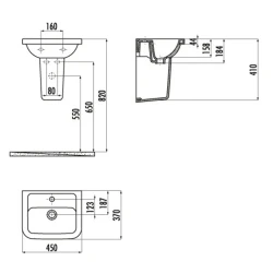 Creavit Saily 100 Cm Etajerli Lavabo Hemen Al