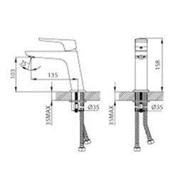 Creavit Slope Lavabo Bataryası