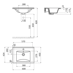 Creavit Su 60 Cm Etajerli Lavabo Hemen Al