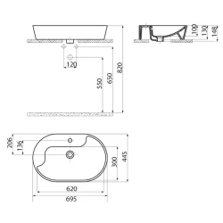 Creavit Topic 70 Cm Çanak Lavabo