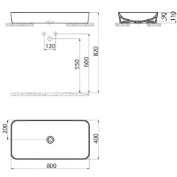 Creavit Ultra 80 Cm Dikdörtgen Çanak Lavabo Hemen Al