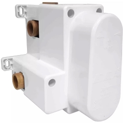 Eca 2 Yollu Mat Siyah Sıva Altı Termostatik Ankastre Banyo Bataryası - 102166204C1