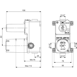 Eca 2 Yollu Mat Siyah Sıva Altı Ankastre Banyo Bataryası - 102166207C1 Hemen Al