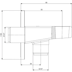 Eca Dalia Mat Siyah Duş Çıkış Dirseği - 102199926C1-K Hemen Al