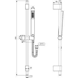 Eca Life 1 Fonksiyonlu Altın Sürgülü Duş Takımı - 102146777A1 Hemen Al