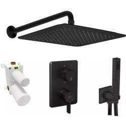 Eca Life 2 Yollu Mat Siyah Ankastre Duş Seti - 102199782C1 Hemen Al