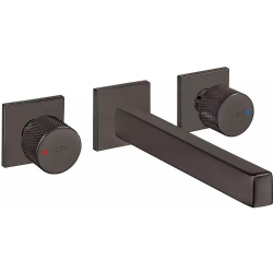 Eca Life 3 Delikli Duvardan Mat Antrasit Ankastre Lavabo Bataryası - 102106777C5