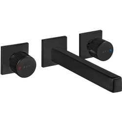 Eca Life 3 Delikli Duvardan Mat Siyah Ankastre Lavabo Bataryası - 102106777C1