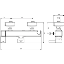 Eca Life Mat Antrasit Banyo Bataryası - 102102777C5