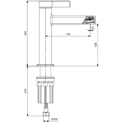 Eca Life Ecotechnology Altın Lavabo Bataryası - 102188784A1 Hemen Al