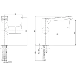 Eca Luna Altın Lavabo Bataryası - 102108955A1