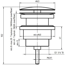 Eca Taşmalı-Taşmasız Sabit Mat Siyah Lavabo Sifonu - 402129032C1