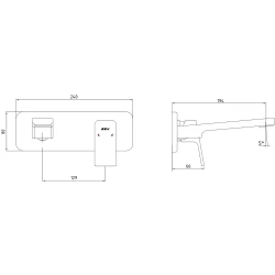 Eca Tiera Altın Ankastre Lavabo Bataryası - 102167605A1-K Hemen Al