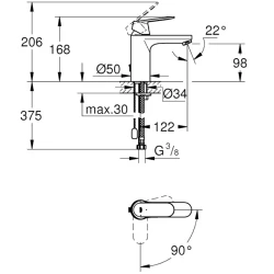 Eurosmart Cosmo Lavabo Bataryası - 2339700E