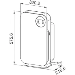 Faber Air Hub Portable FBF PH 1020 Mat Beyaz Hava Temizleyici