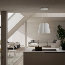 Faber Beat WH Matt F45 Mat Beyaz Ada Davlumbaz