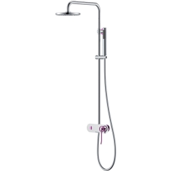 Fontana FA-5051P Krom-Mor Duş Kolonu
