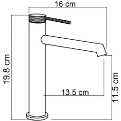 Fontana FJ-1013F Rose Gold Lavabo Bataryası