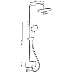 Fontana FJ-3153F Rose Gold Duş Kolonu