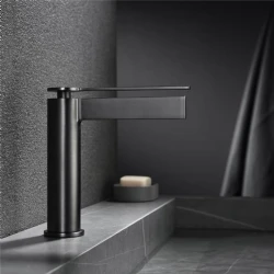 Fontana FJ-6015 Mat Siyah Lavabo Bataryası