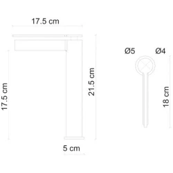 Fontana FJ-6023F Rose Gold Yüksek Lavabo Bataryası