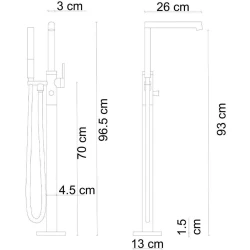 Fontana FJ-9111 Ayaklı Küvet Bataryası Hemen Al