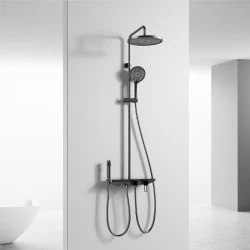 Fontana FJ-SS6157 Mat Siyah Duş Kolonu