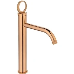 Fontana FK-4023 Parlak Rose Gold Yüksek Lavabo Bataryası