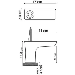 Fontana FK-5112 Mat Altın Lavabo Bataryası