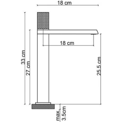 Fontana FK-9121 Yüksek Lavabo Bataryası