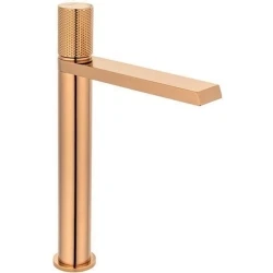 Fontana FK-9123 Parlak Rose Gold Yüksek Lavabo Bataryası Hemen Al