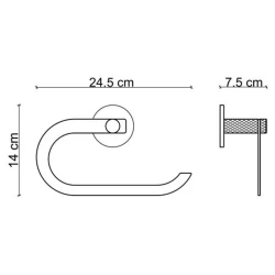 Fontana FY-90205 Mat Altın-Siyah Havluluk