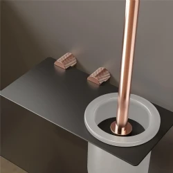 Fontana FY-90304 Mat Rose-Siyah Tuvalet Fırçası