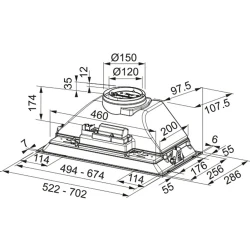 Franke Aspiratör Box Incasso Fbı 722H Xs Ankastre