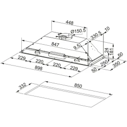 Franke Aspiratör Inca Box Fbı 931H X Led Ankastre