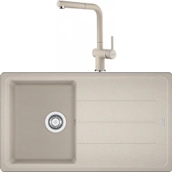 Franke Basis Bfg 611-86 Granit Eviye + Active Plus Doccia 2.0 Armatür (Sahara) Hemen Al