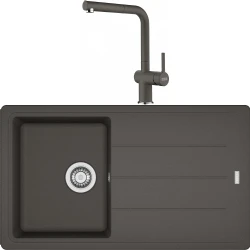 Franke Basis Bfg 611-86 Granit Eviye + Active Plus Doccia 2.0 Armatür (Slate Grey) Hemen Al