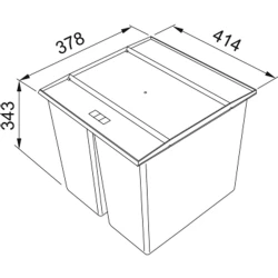 Franke Easysort 450-2-0 Ankastre Dolap İçi Çöp Kovası