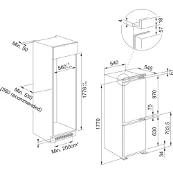 Franke FCB 320 S NE E Ankastre Buzdolabı