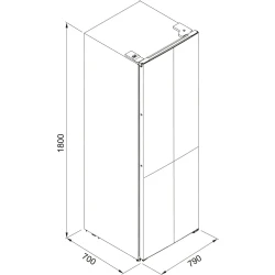Franke FMD 420 TNF NE E Siyah Solo Buzdolabı