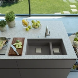 Franke Kubus 2 KNG 160-46-21 Stone Grey Granit Eviye