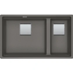 Franke Kubus 2 KNG 160-46-21 Stone Grey Granit Eviye