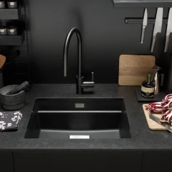 Franke Kubus Kng 110-52 Nero Granit Evye