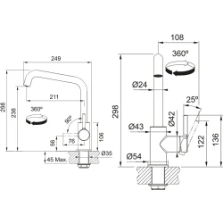 Franke Lina U Döner Başlıklı Eviye Armatürü Hemen Al